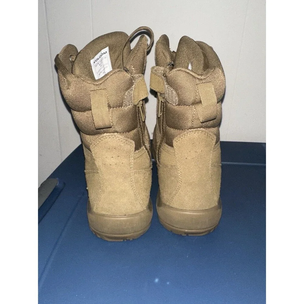 Volcom Stone Force 8” Comp Toe Tactical Boots Men Size 10M Coyote Brown VM30702